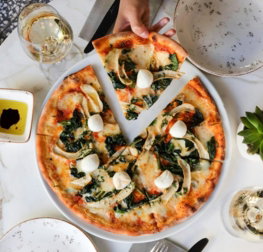 pizza on plate